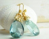 Weddings, Bridal Statement Earrings,  Modern Bridal Jewelry with Color