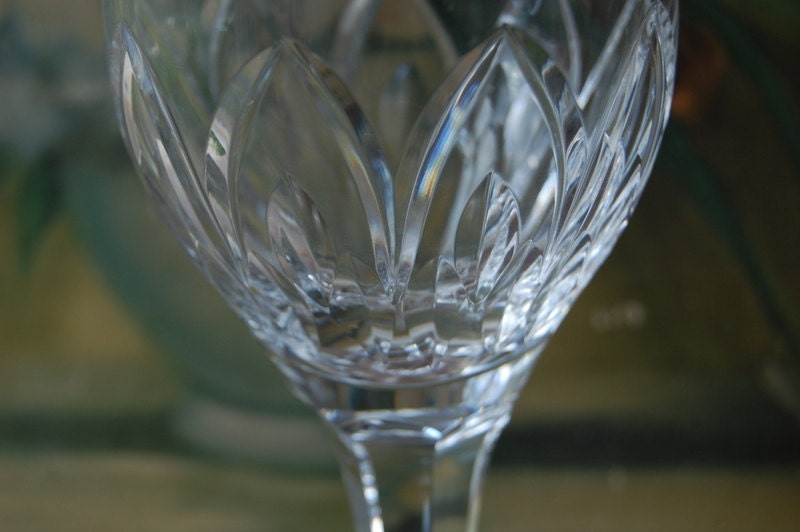 Vintage Waterford Single Cut To Clear Stem