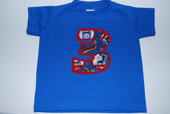 Thomas the Train Birthday Number T Shirt