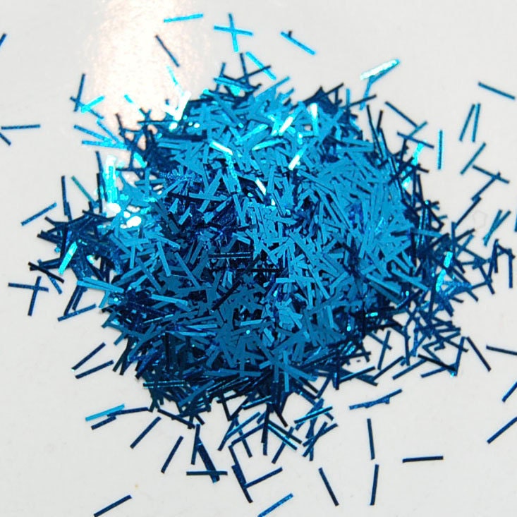 Blue Shreds Glitter