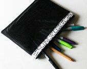 Zipper pencil pouch, music theme