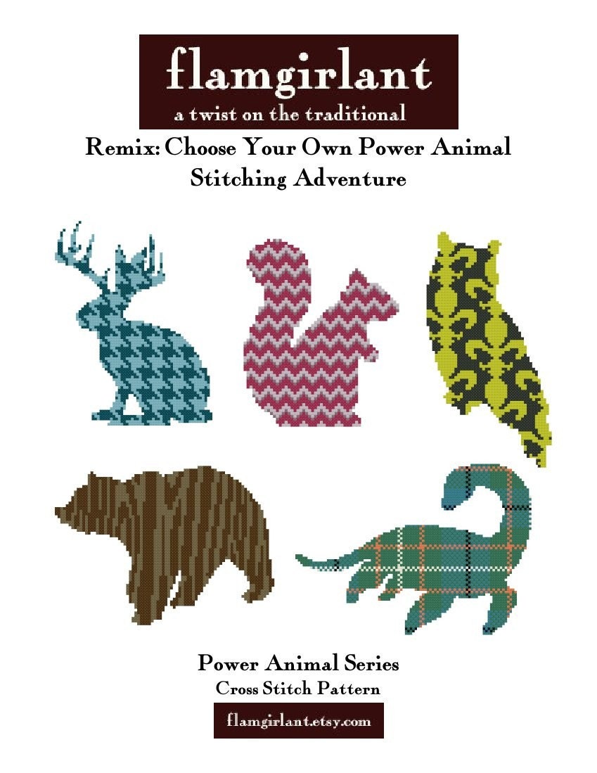 Power Animal Remix: Choose Your Own Stitching Adventure