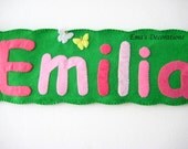 EMILIA Banner for Girl, Garland Room Decor