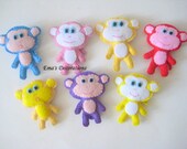 Monkeys Nursery Decor 7 pieces