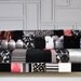 Reserve Listing for Kali: black & white chesterfield patchwork sofa