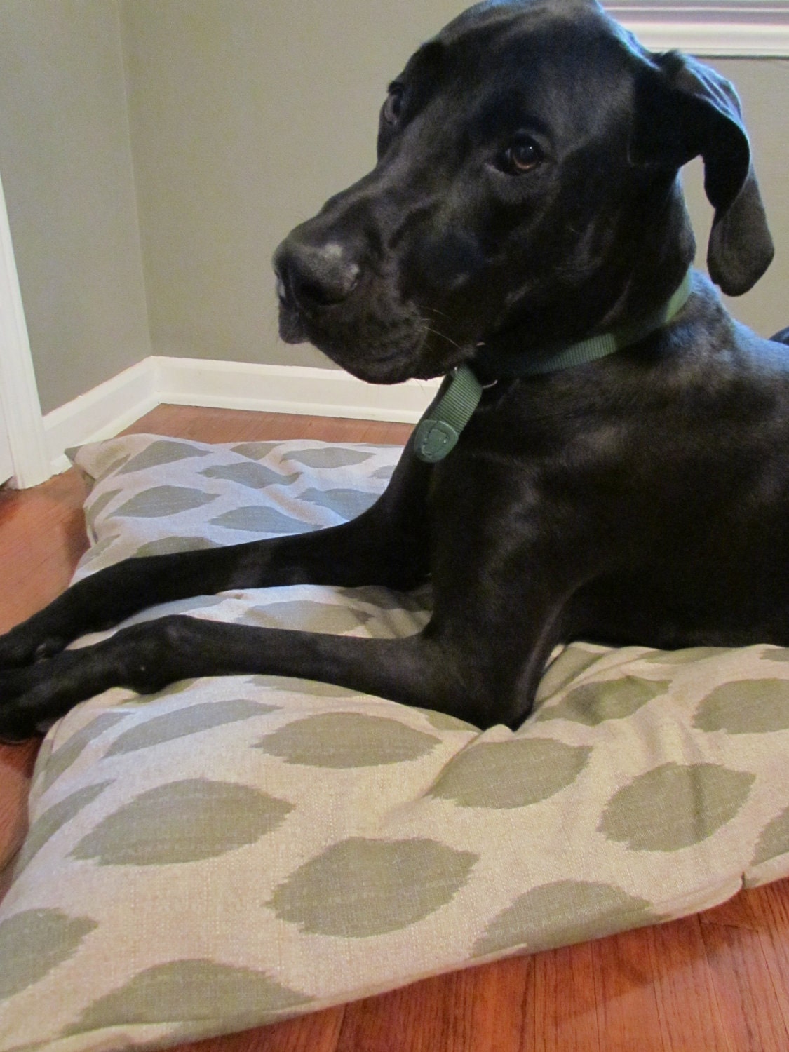 Dog Bed Stone/Denton Ikat Pet Duvet Cover- Large