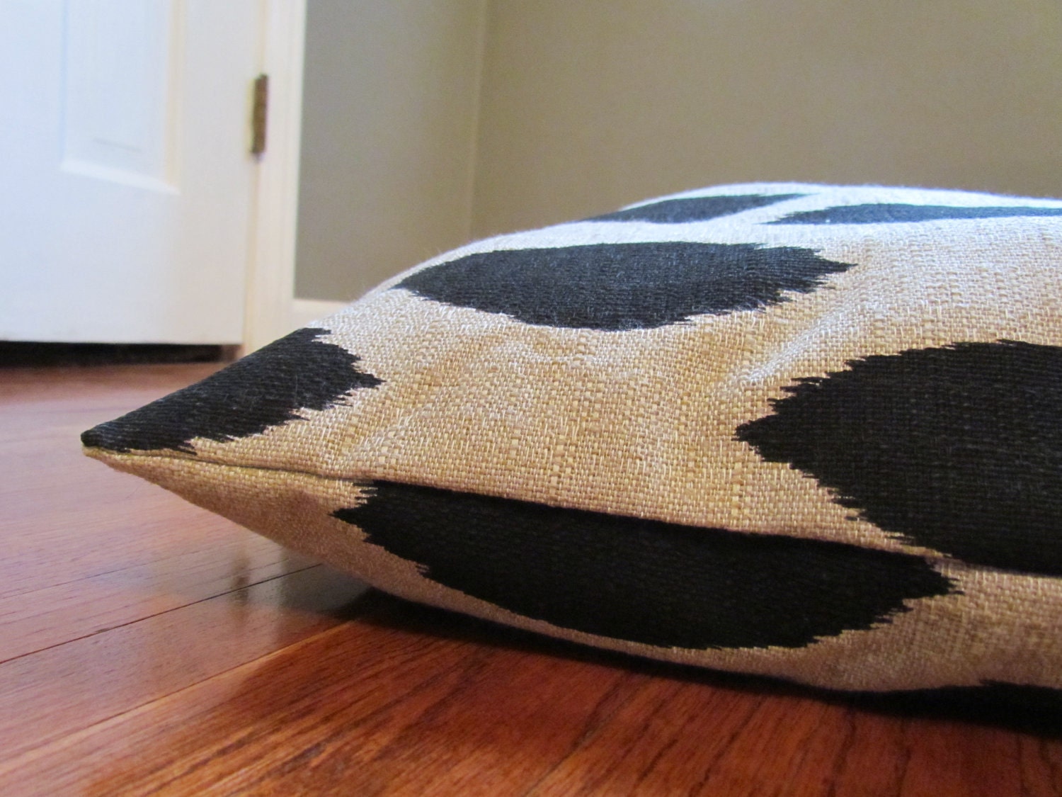 Dog Bed Black/Denton Ikat Pet Duvet Cover-Large
