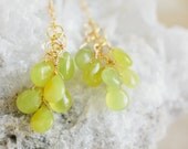citrine quartz drop earrings