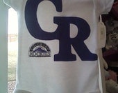 Colorado Rockies Baseball Onesie any size newborn to 24 months short or long sleeves