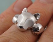 sterling Leaping puma ring