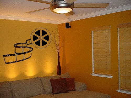 BIG Movie Film Reel - Vinyl Wall Decal for Home Theater