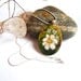 Felt Pendant Necklace with Chamomile