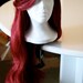 MERMAID/VIXEN WIG, Red Wig with Thick Swoop Bangs and Beautiful Full Waves: One of a Kind High Quality Wig designed by Traci Hines