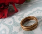 Zebrawood Bent Wood Ring