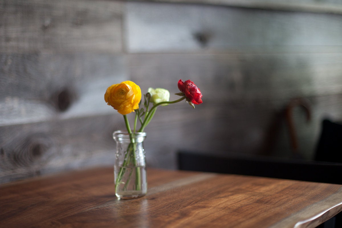 Fine Art Print: Ranunculus at Mission Cheese