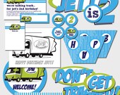 PRINTABLE FULL COLLECTION - Trash/Garbage Birthday Party - Cakes Likes A Party