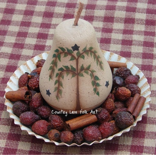 willow tree pear wooden hand painted star