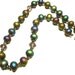 Purple Glass Bead Necklace, Aurora Borealis Necklace 16mm