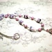 Czech Crystal Necklace, Purple Crystal Necklace, Glass Bead Necklace, Czech Glass Bead Necklace,