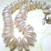 White Button Pearl Necklace Wedding Jewelry