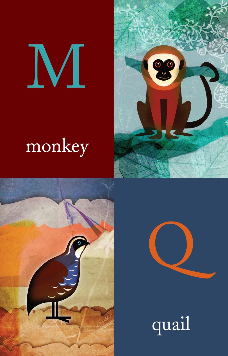 Animal A-Z poster, A1 size