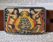 vintage tattoo belt buckle, vintage inspired 250