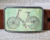 bike belt buckle, vintage inspired 227