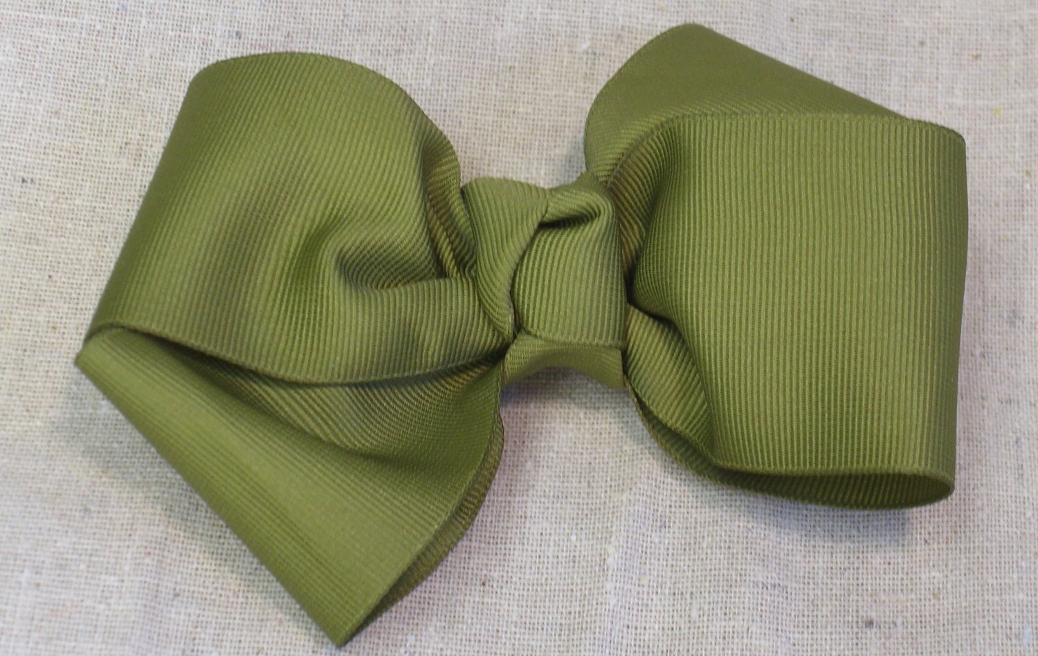 5" everyday bow in olive green
