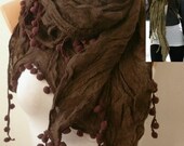 Brown Women Shawl Scarf -  Cowl