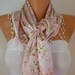 Women Shawl Scarf - Cowl with Lace -