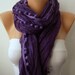 BIG SALE Purple Women Shawl Scarf - Cowl