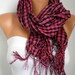 Plaid Women Shawl Scarf - Cowl Scarf - fatwoman