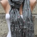 Gray Scarf  - Shawl Scarf -  Cowl Scarf - fatwoman bridesmaid gift