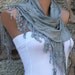 Gray - Shawl Scarf - Cowl