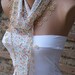 Multicolor Scarf - Cotton Scarf -  Cowl with  Lace Edge