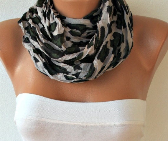 Leopard Women Shawl Scarf - Cowl Scarf - Beach Wear - fatwoman
