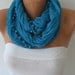Women Shawl Scarf - Cowl Scarf -  Blue - fatwoman