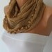 Women Shawl Scarf Scarf - Cowl Scarf with Lace Edge - fatwoman