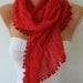 Red - Shawl Scarf -  Cowl