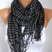 Plaid Women Shawl Scarf - Cowl Scarf - fatwoman