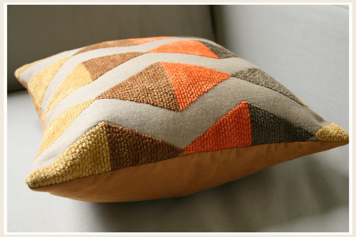 Geometric Spice 16 x 16 Throw Pillow