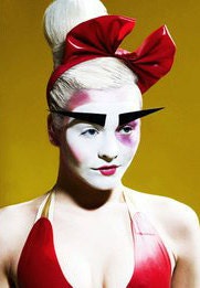 Large latex bow headband