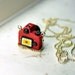 Nikon D3100 Red DSLR Camera miniature necklace