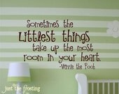 Winnie The Pooh Kids Vinyl Wall Decals - Childrens Decor Vinyl Lettering - Great for a baby boy or girl nursery (Larger Size)