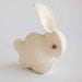 Snow white felted bunny rabbit soft animal toy -- Handmade felt pure merino wool