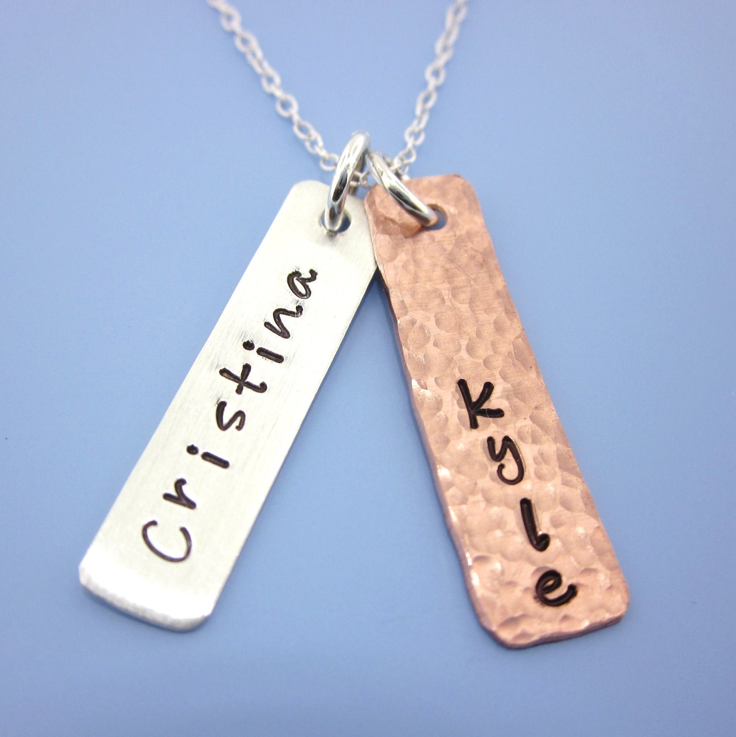 Mix Rectangle Charms Necklace