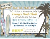 Vintage Surf Boys Birthday Party Invitation - DIY PRINTABLE FILES by Sassaby Il_170x135