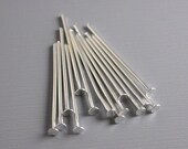 HEADPIN-SILVER-20G-20MM - 50 pcs of 20mm Silver Plated Headpins (20 guage)