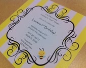 Bumble Bee Invitation
