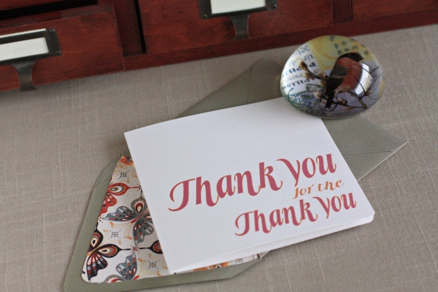 Thank you for the Thank You Card with Calendar